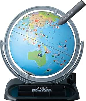 Amazon.co.jp: 地球儀 しゃべる国旗付 トイ 球径25cm : 文房具